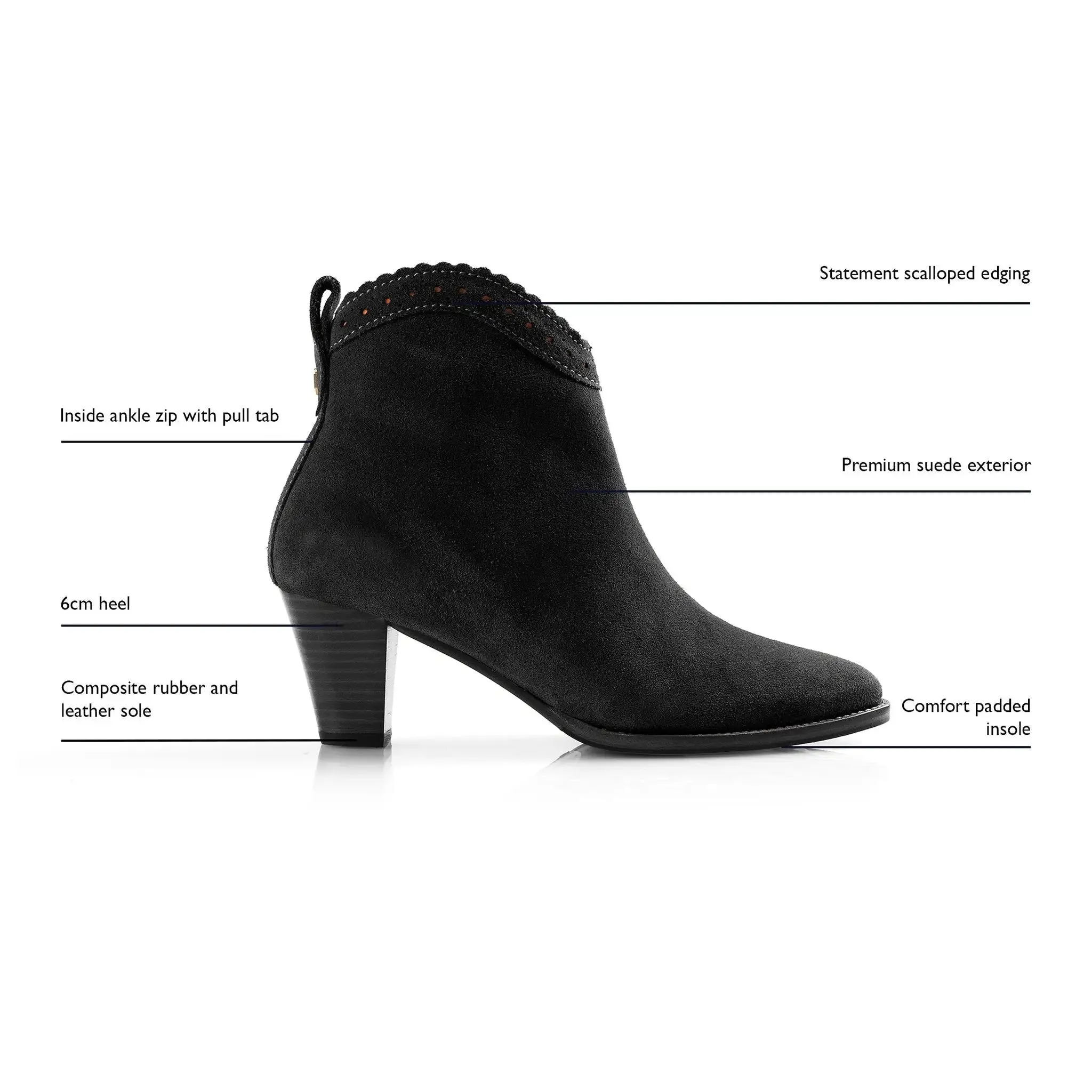 Fairfax & Favor Regina Suede Ankle Boots