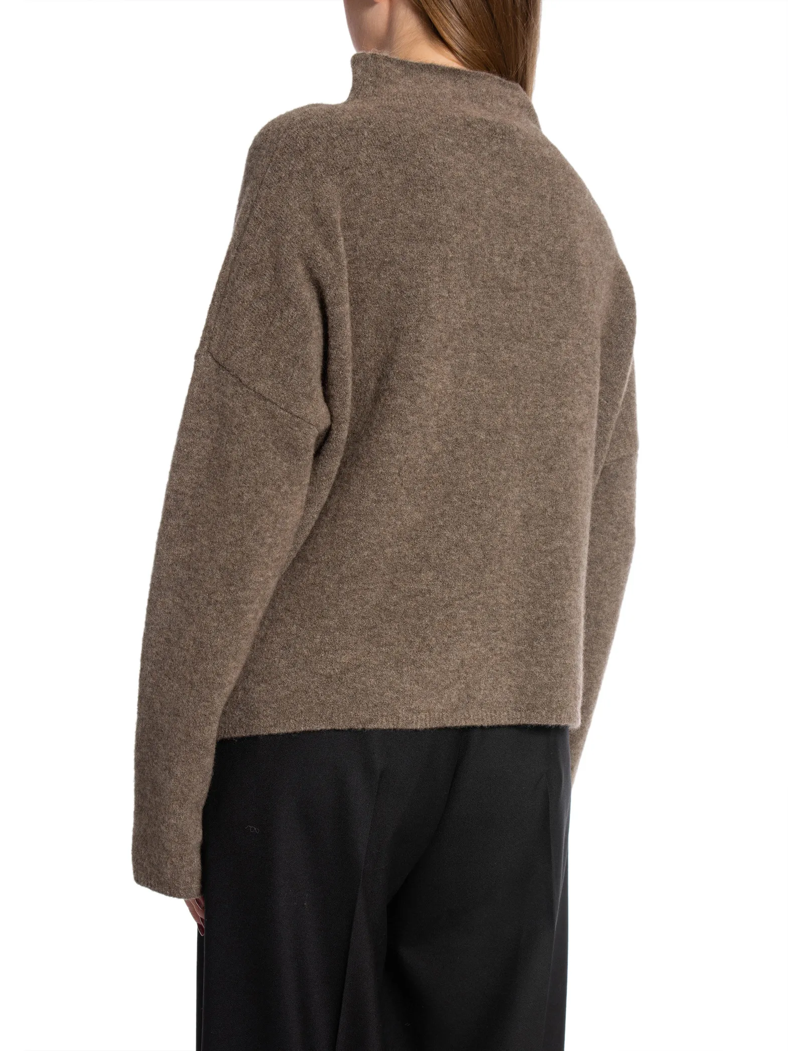 FILIPPA K SWEATER MIKA YAK FUNNELNECK DARK TAUPE MELANGE