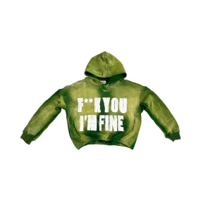 Fine Britches F**k U Hoodie Olive