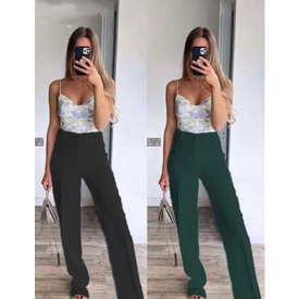 Flare Bottom High Waist Pants