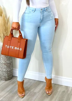 Flirty Moves Jeans Light Blue