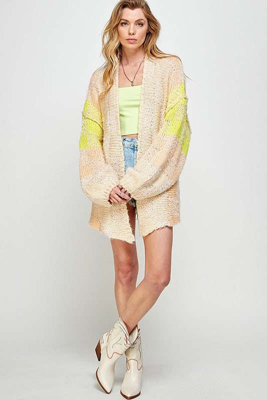 Flyaway Knit Cardigan Sweater