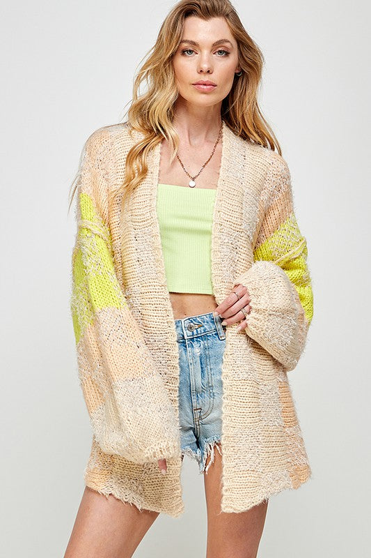 Flyaway Knit Cardigan Sweater