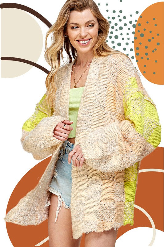 Flyaway Knit Cardigan Sweater