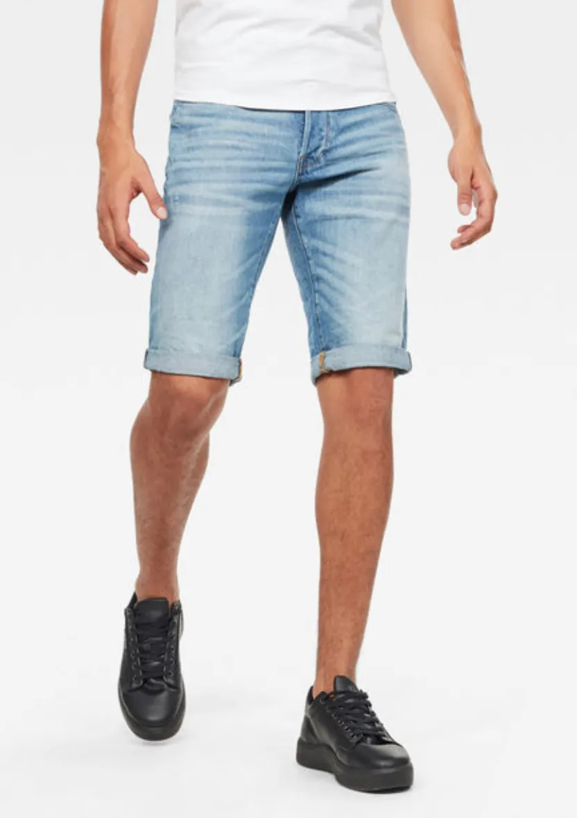 G-Star 3301 Denim Shorts (Light Aged)