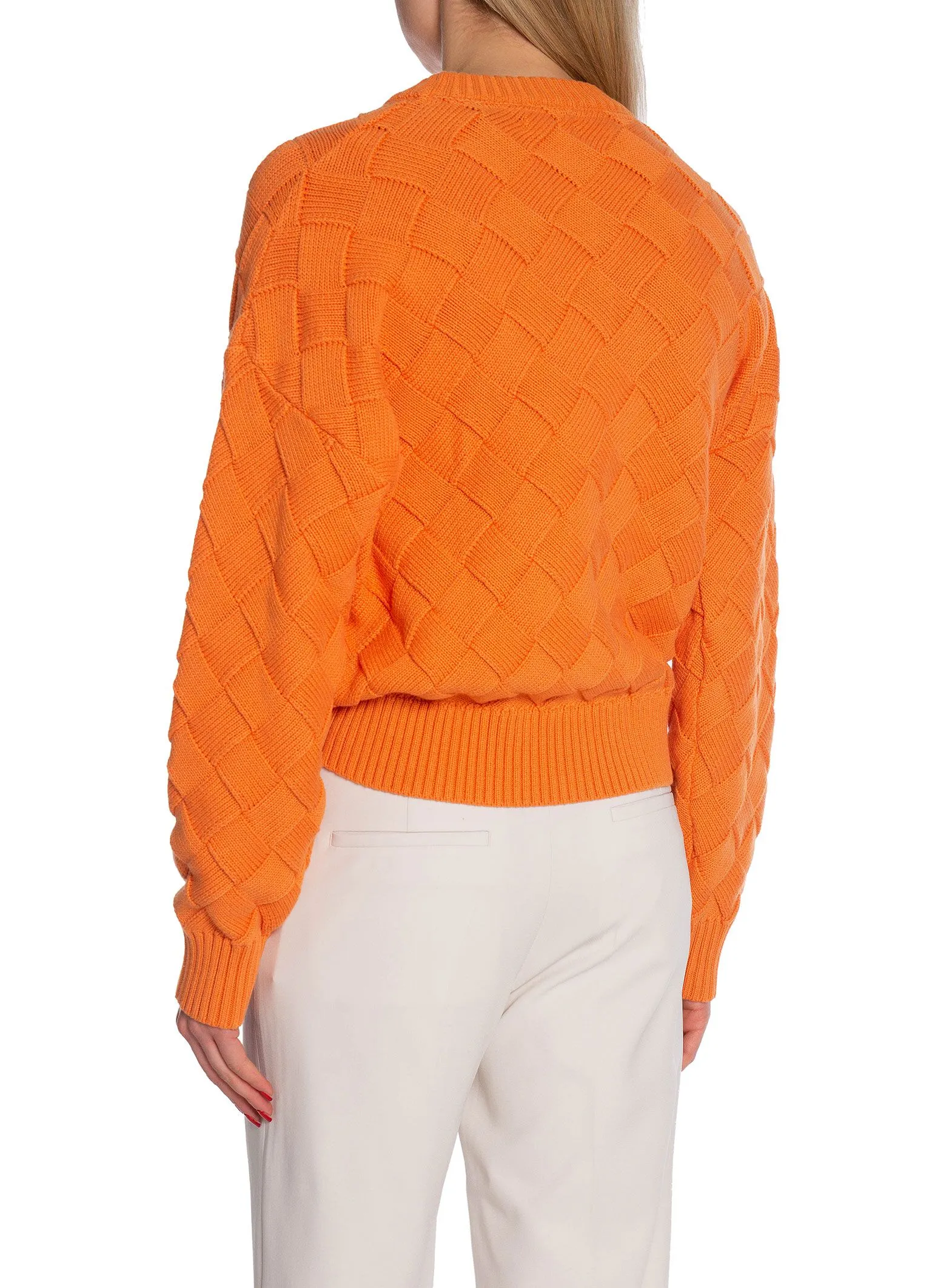 GANT SWEATER D2. WEAVE KNIT APRICOT ORANGE