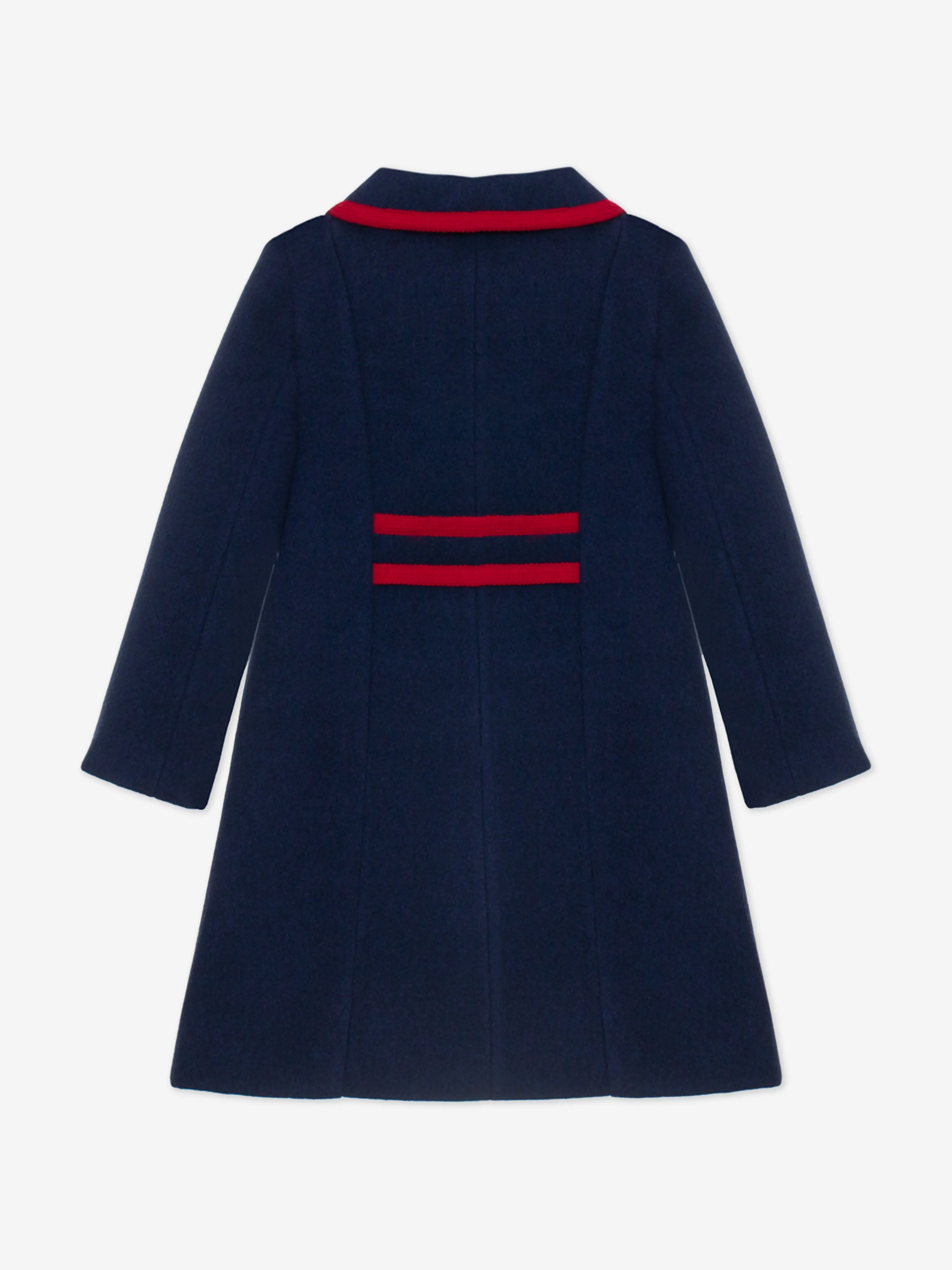 Girls Felted Coat in Navy