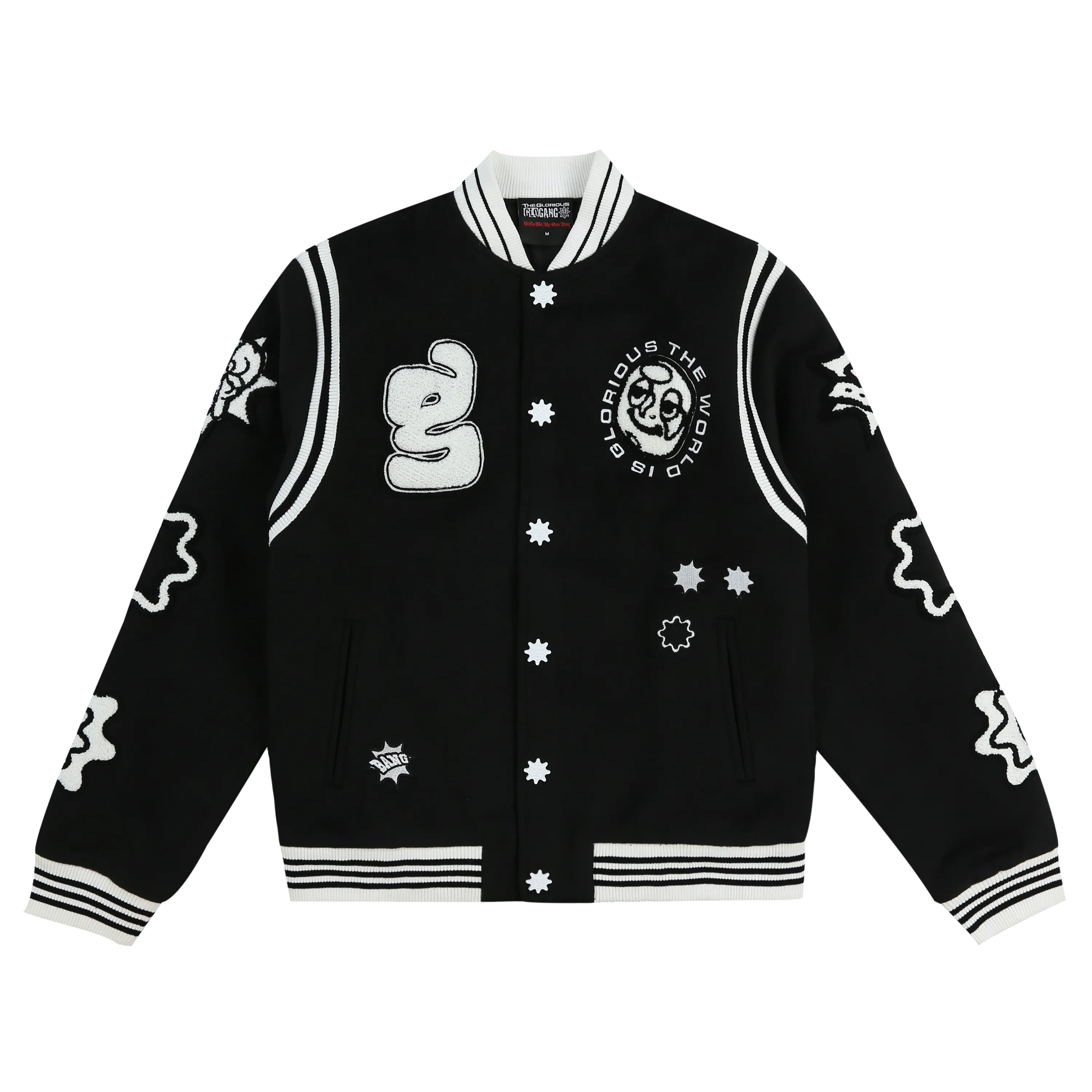 Glorious Galaxy Varsity Jacket (Black)