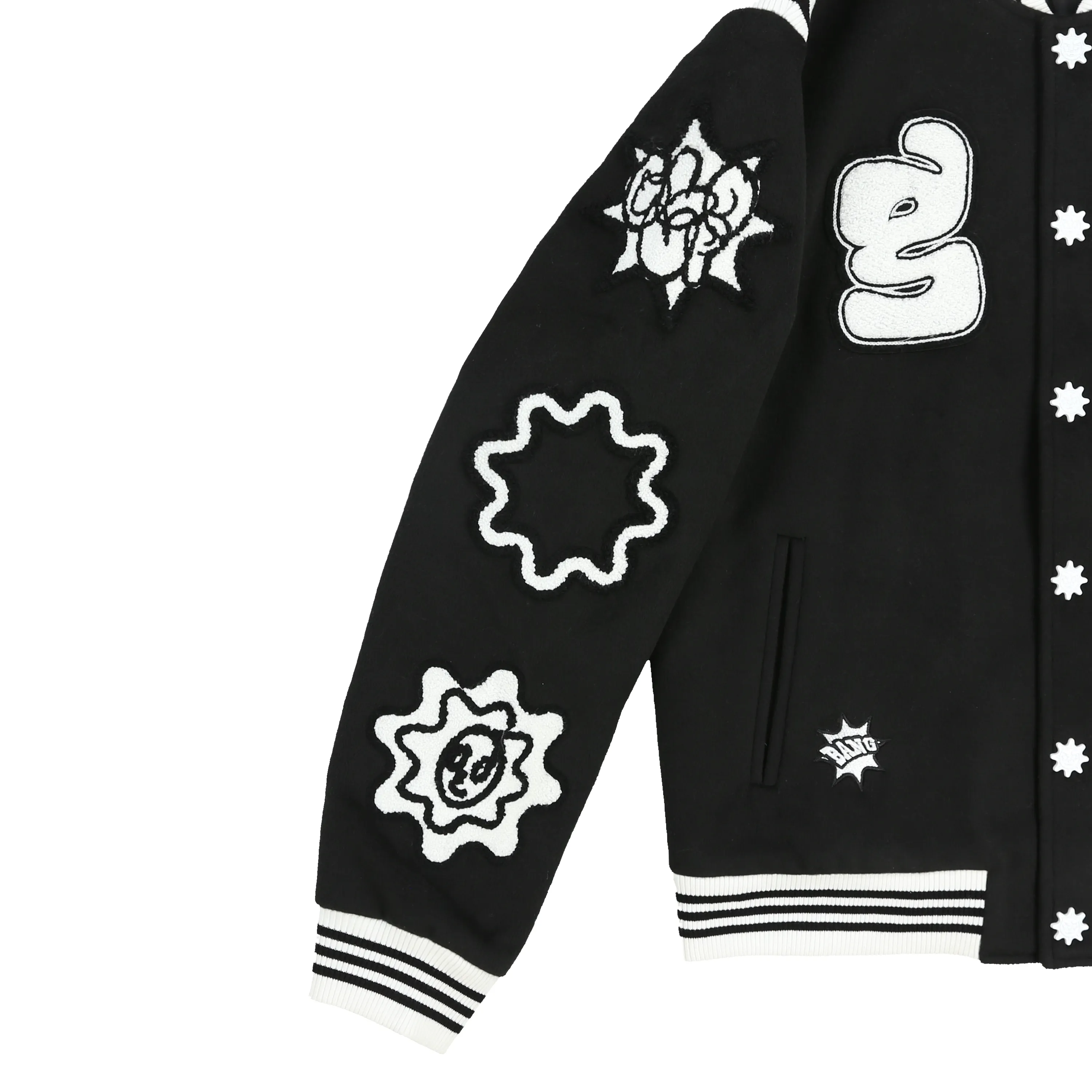 Glorious Galaxy Varsity Jacket (Black)