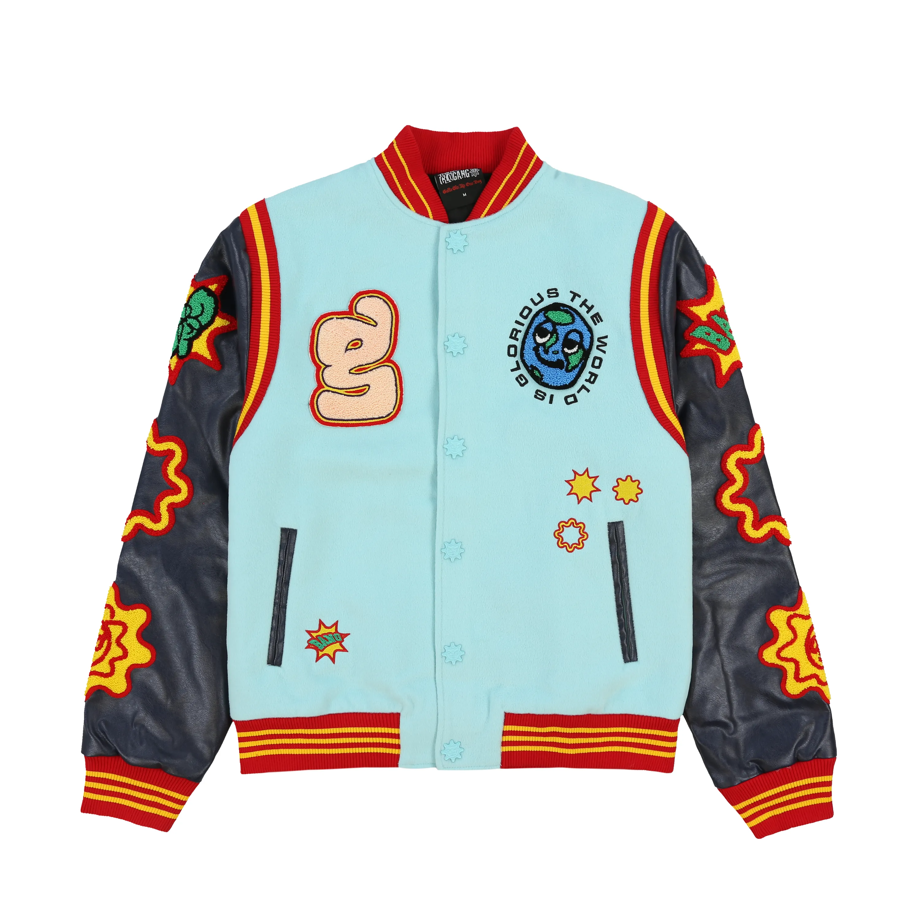 Glorious Galaxy Varsity Jacket (Turquoise)