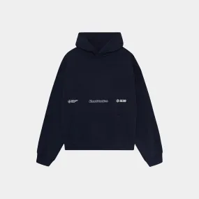 Grin Dark Navy Oversized Hoodie