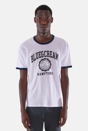 Hamptons Been Here Forever Ringer Tee - White/Navy