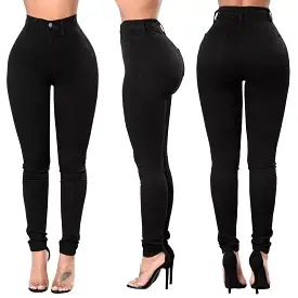 High Waisted Black skinny Jeans