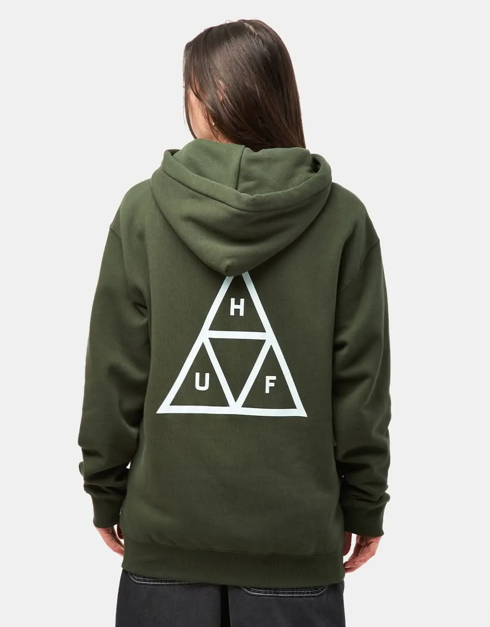 HUF Set Triple Triangle Pullover Hoodie - Hunter Green