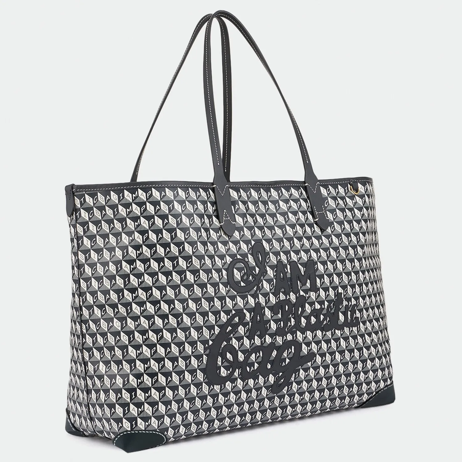 I Am A Plastic Bag Motif Tote-              