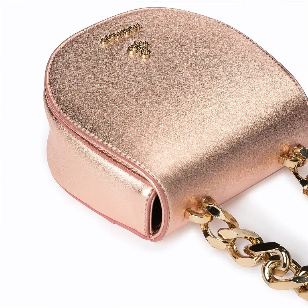 Iris XS Vegan Corn Leather Mini Bag | Rose Gold