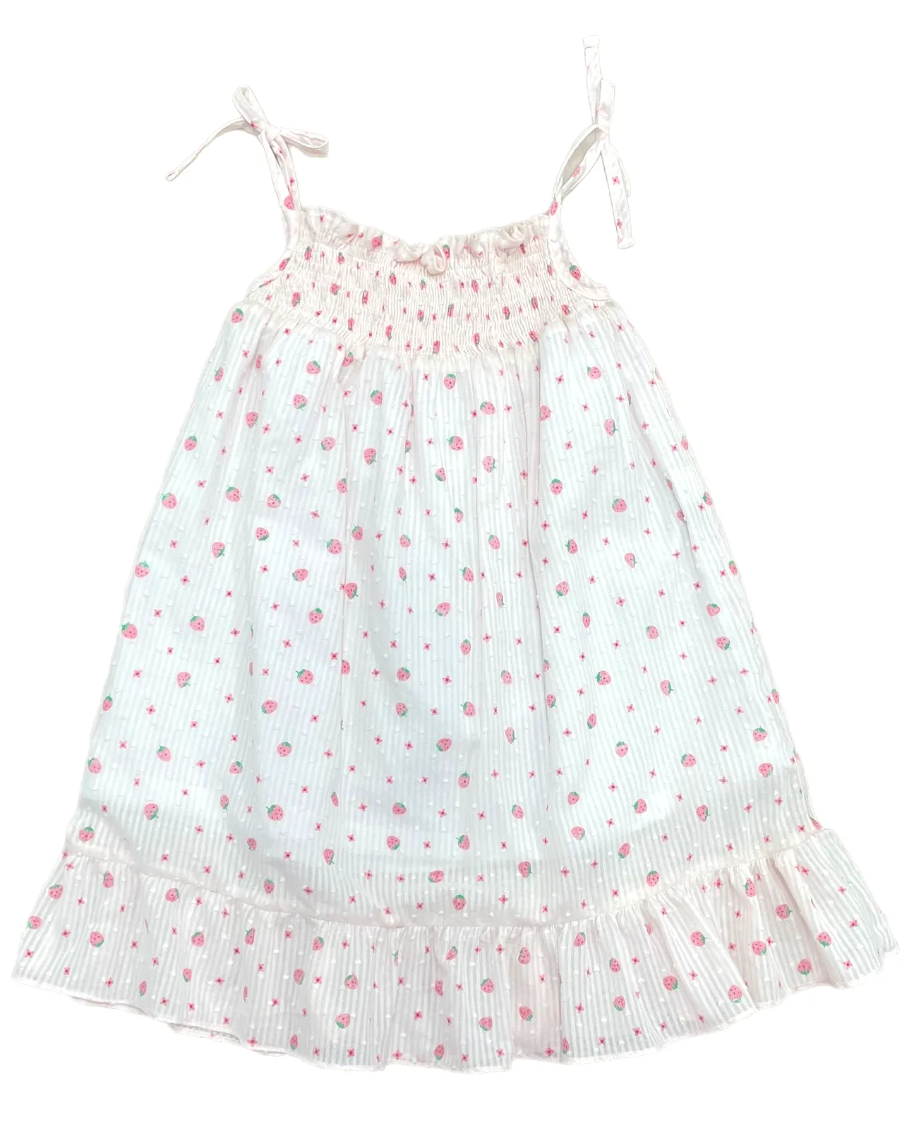 James & Lottie - Strawberry Swiss Dot Tie Dress  Libby Dress