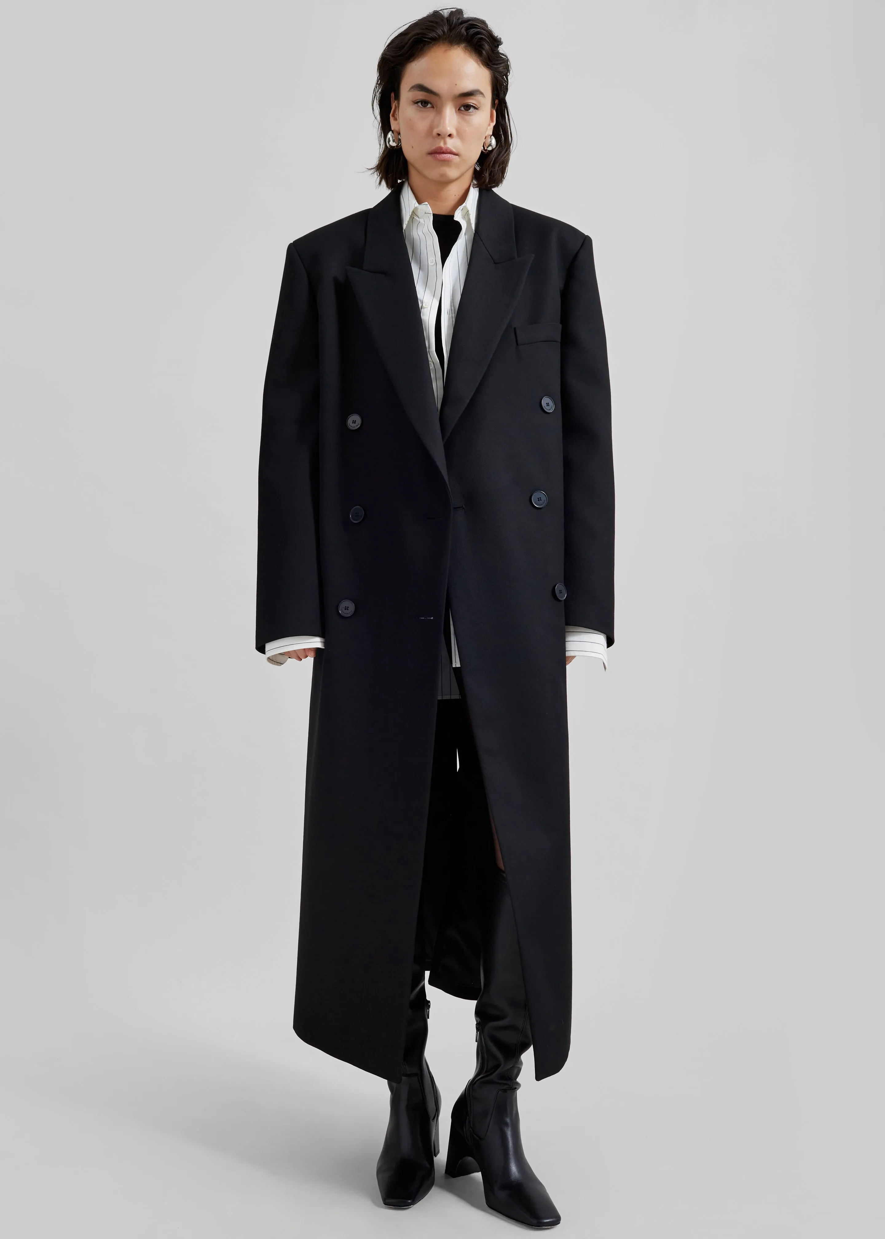 Jane Long Coat - Black