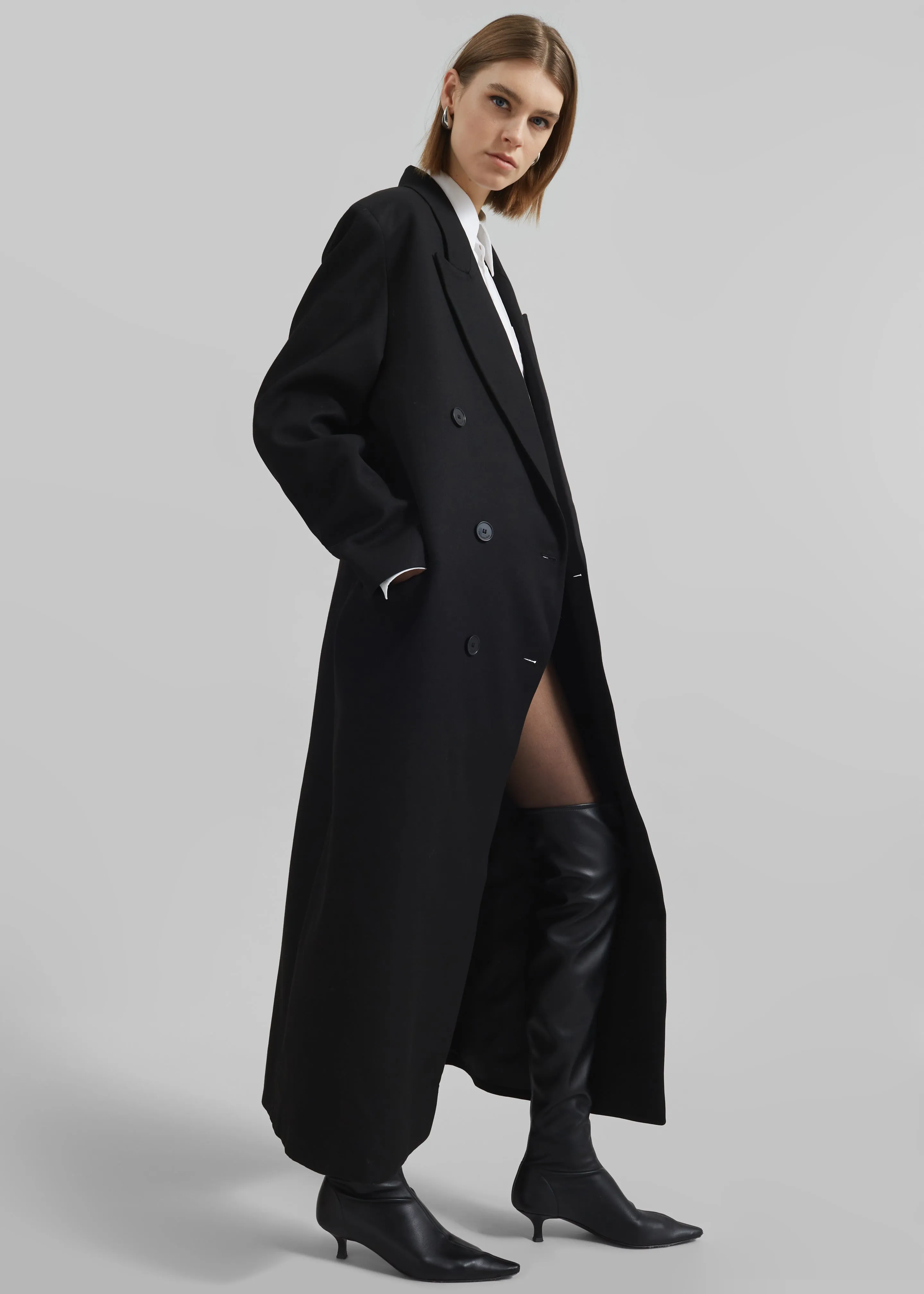 Jane Long Coat - Black