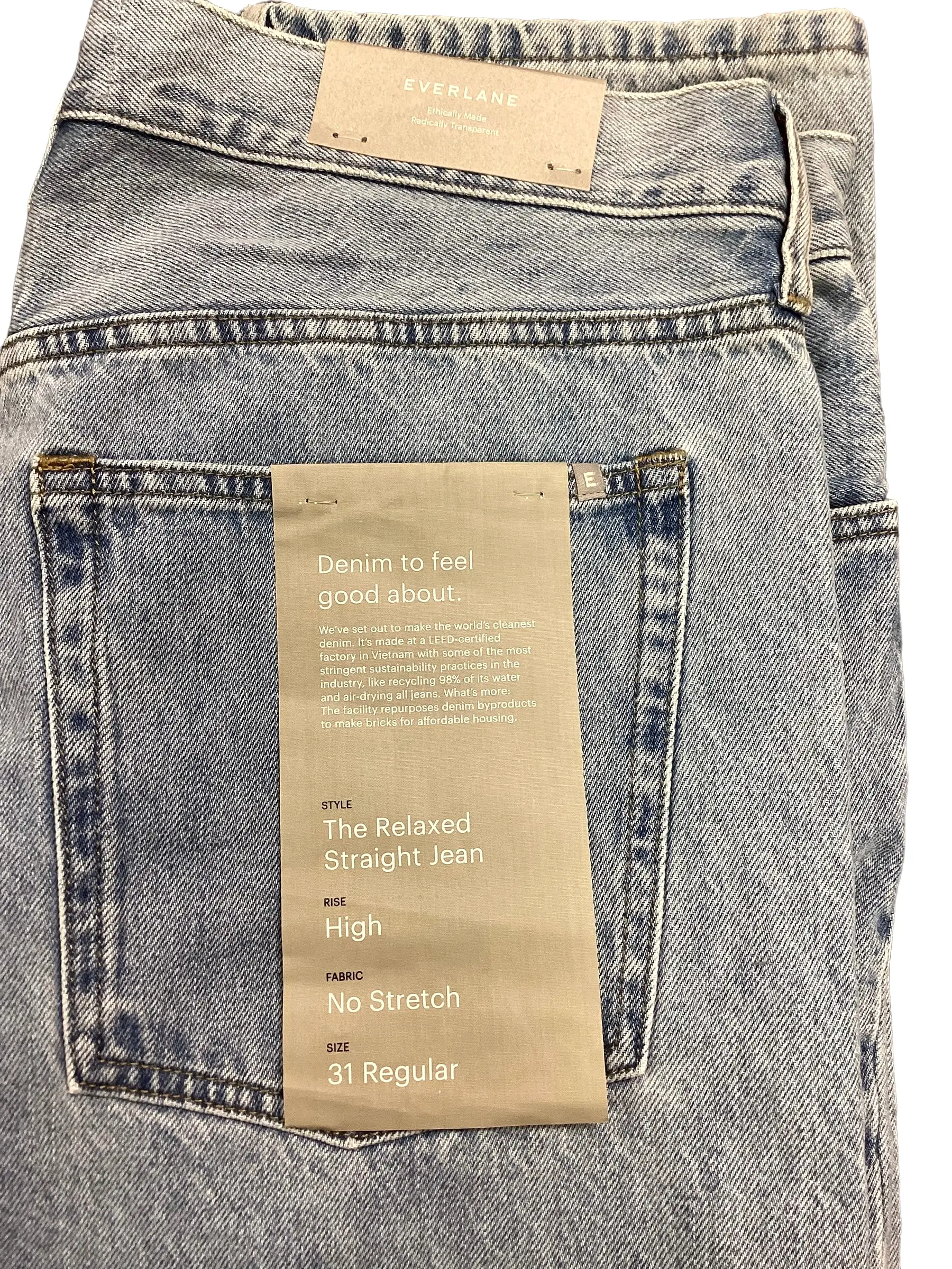 Jeans Straight By Everlane  Size: 12