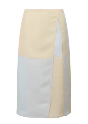 Jil Sander Colour-Block High-Waist Midi Skirt