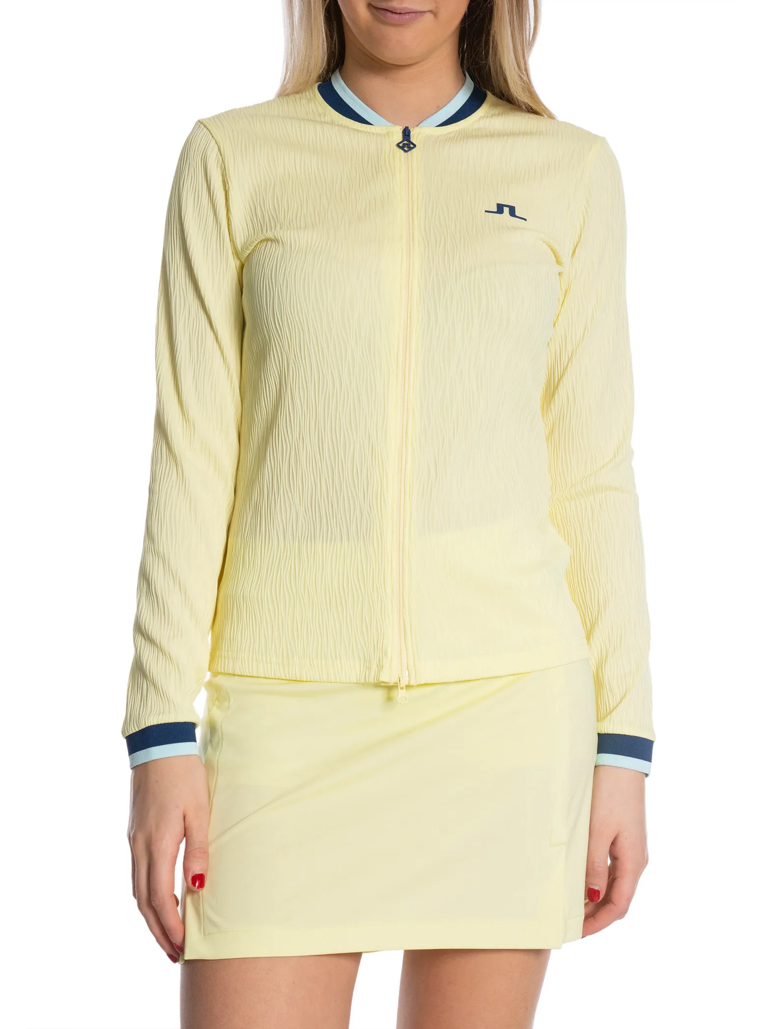 J.LINDEBERG SWEATER LEONOR MID LAYER WAX YELLOW