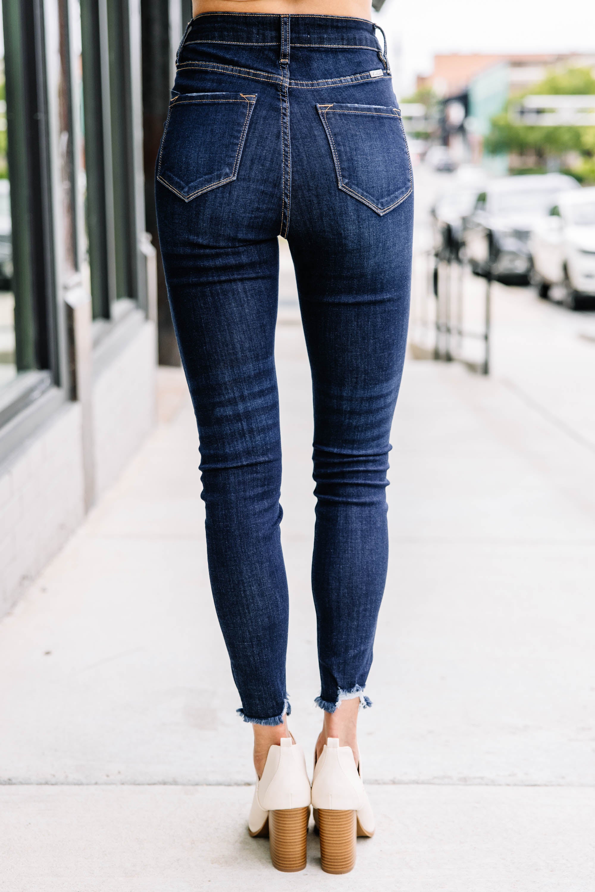 KanCan: Going Up Dark Wash High Waist Skinny Jeans