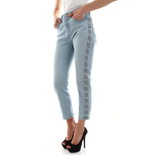 Levi’s 501 crop denim light blue