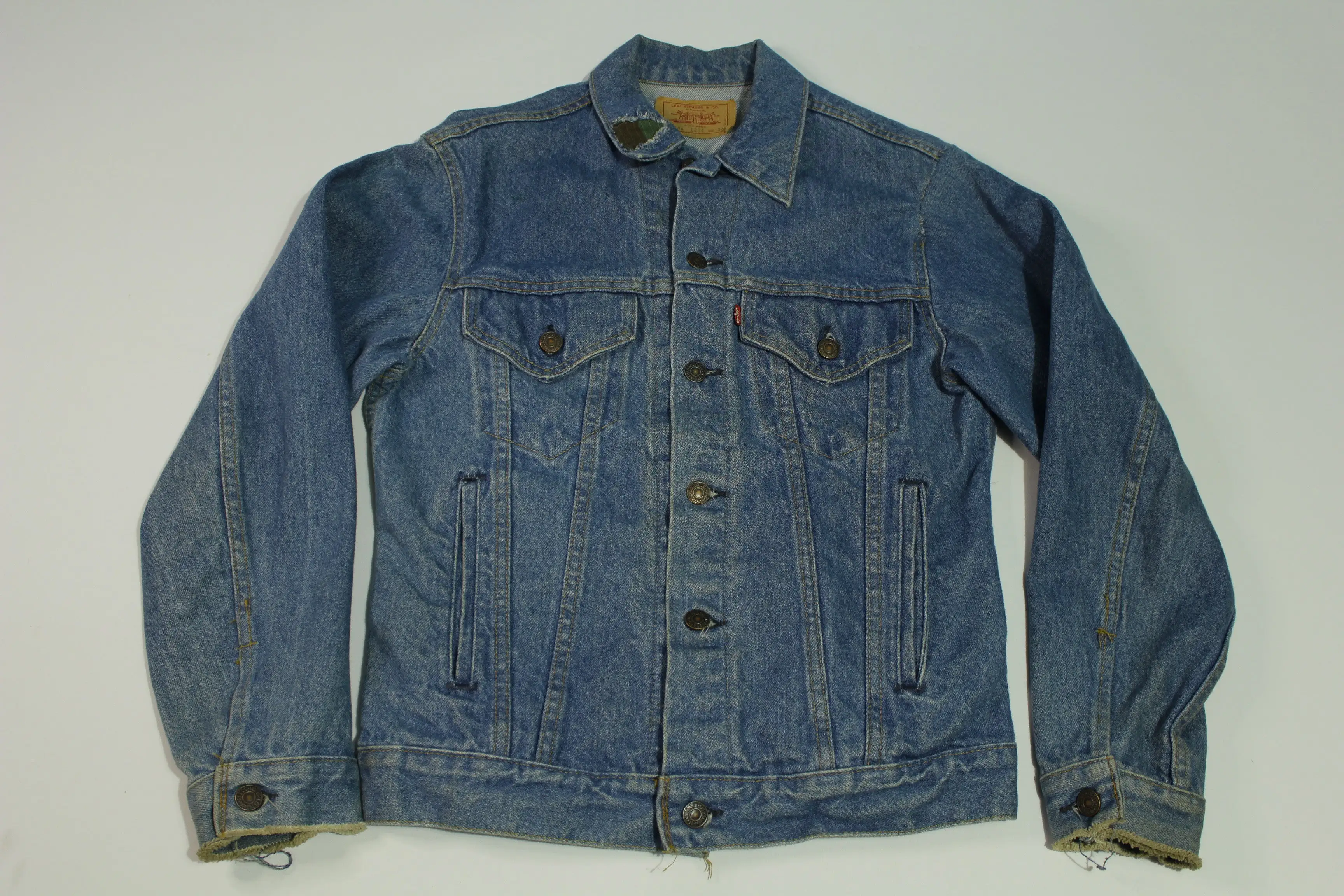 Levis Vintage 80's 70506 0214 Denim 4 Pocket Made in USA Jean Jacket