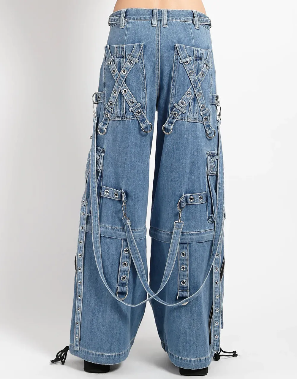 Light Denim X-Strap Pant