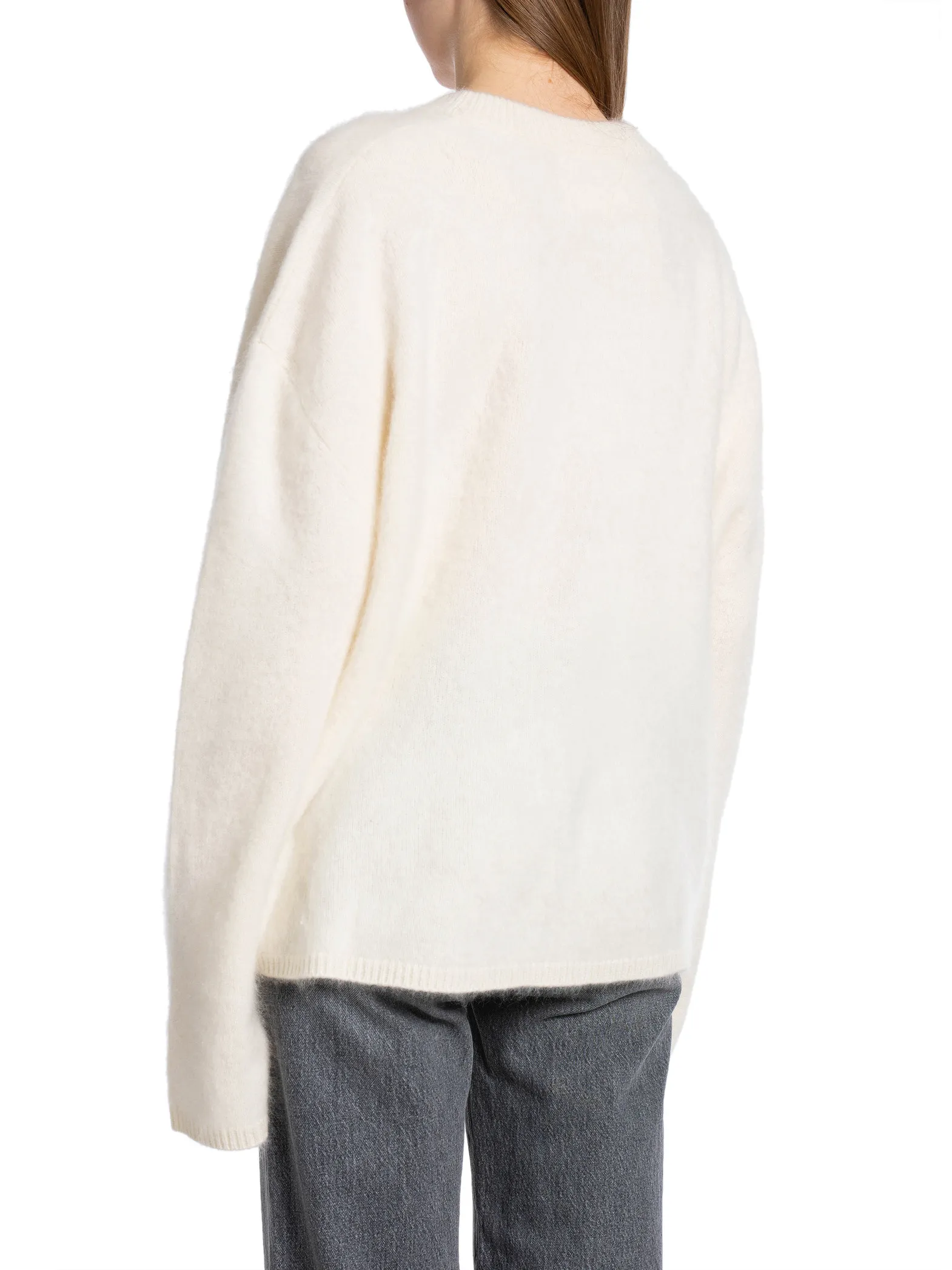 LISA YANG SWEATER NATALIA CREAM BRUSHED