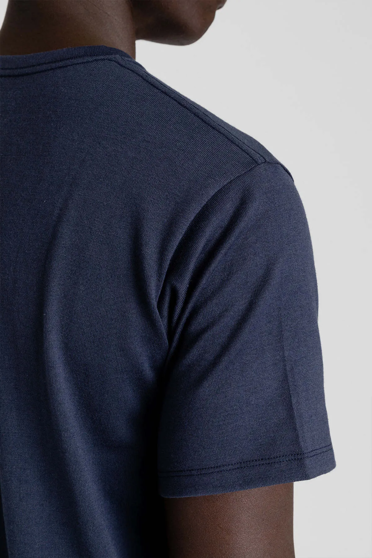 Loopwheel COOLMAX Jersey Tee - Navy