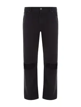 LOOSE FIT BUCKLE PANTS IN BLACK