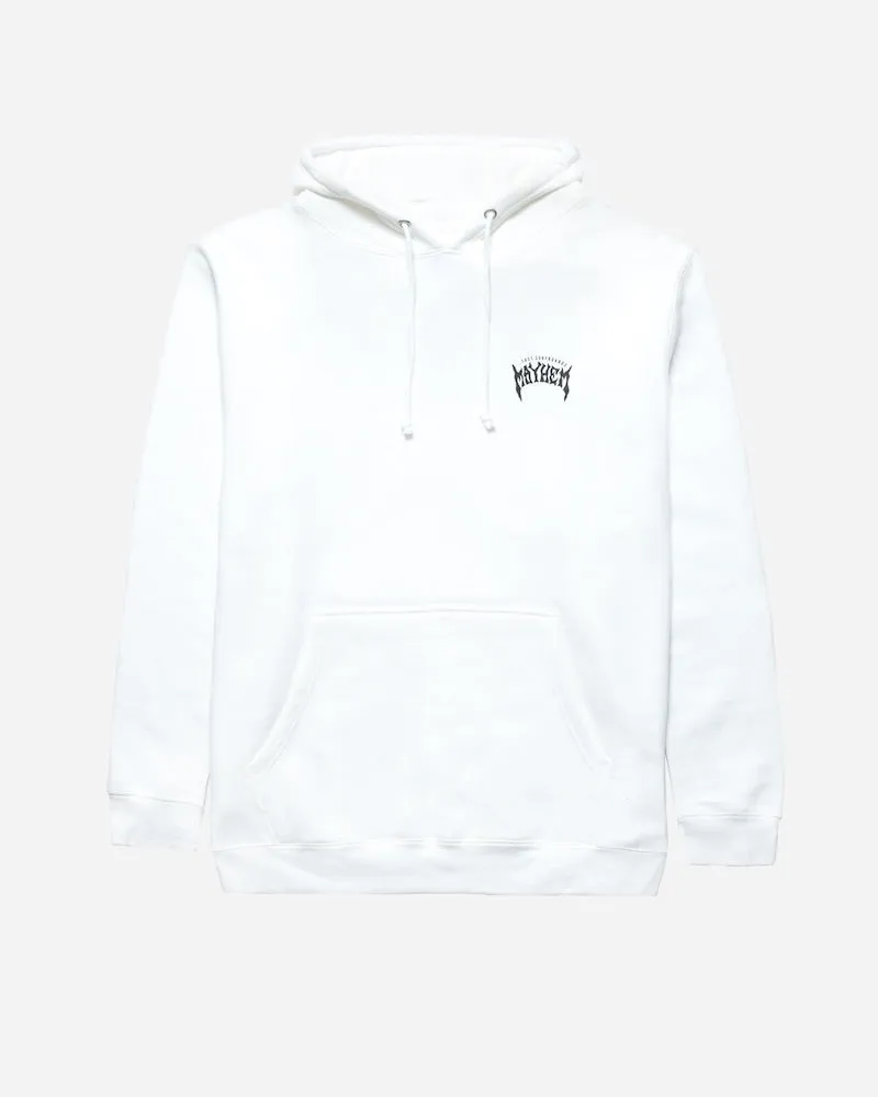 Mayhem Designs Heavy Hoodie White