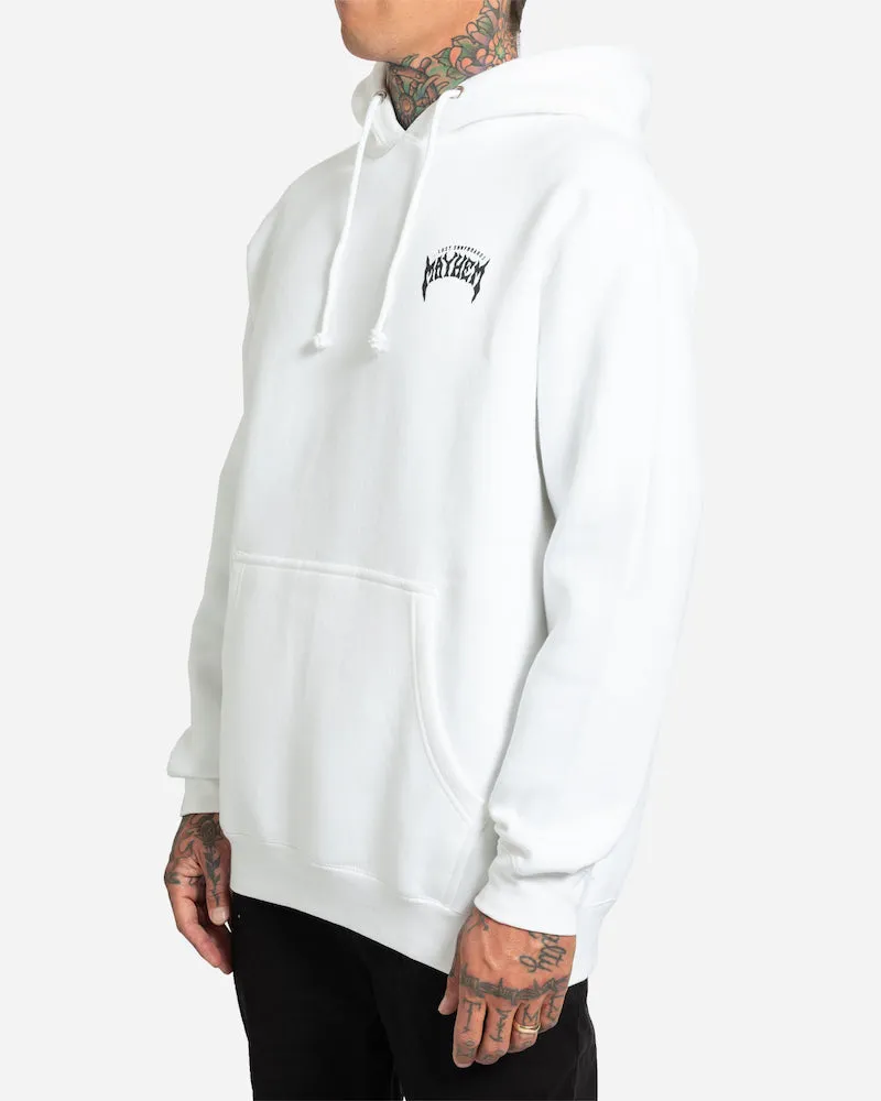 Mayhem Designs Heavy Hoodie White