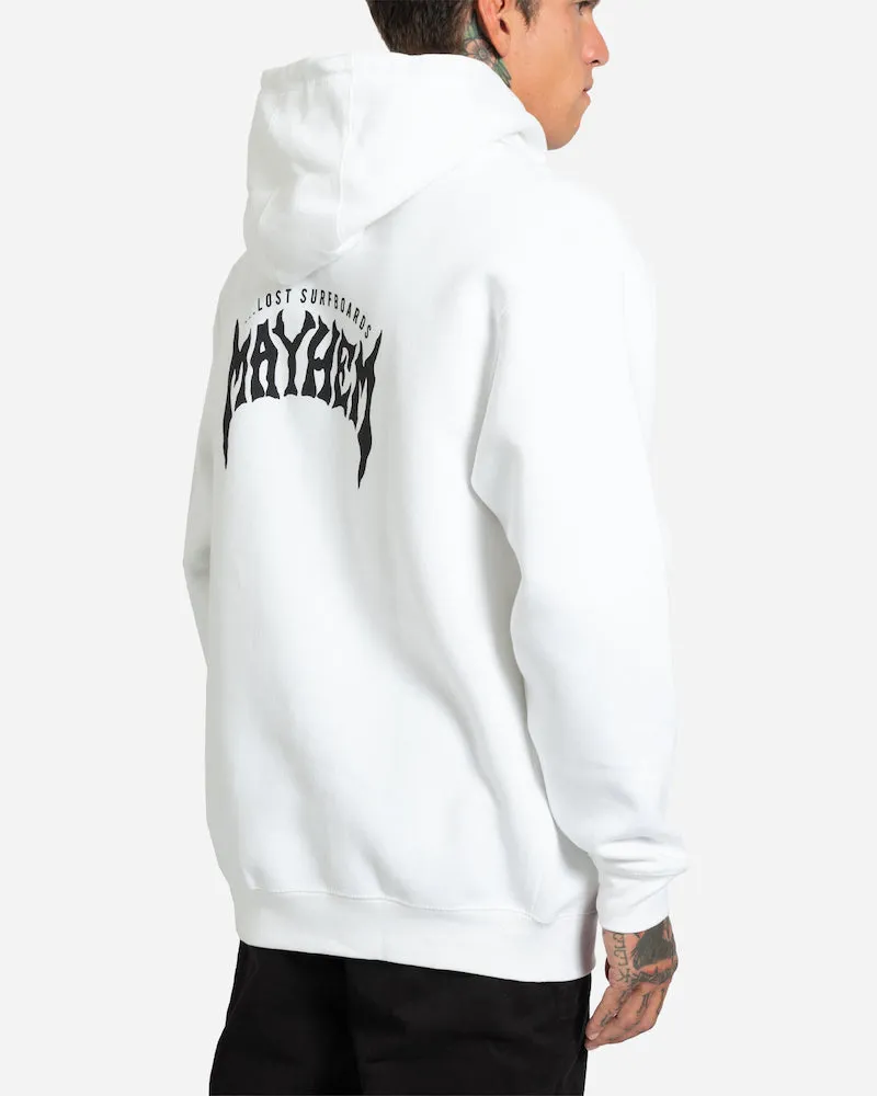 Mayhem Designs Heavy Hoodie White