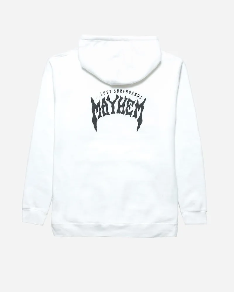 Mayhem Designs Heavy Hoodie White