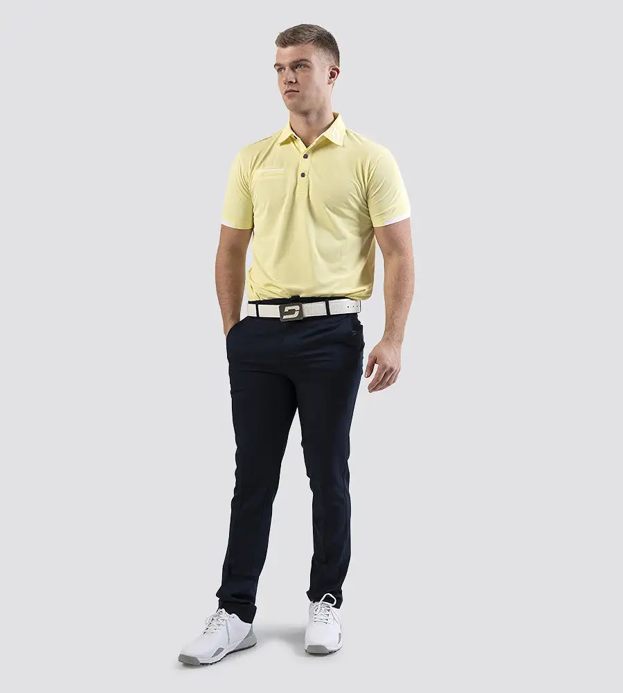 MEN'S FASHION POCKET POLO SHIRT - LEMON