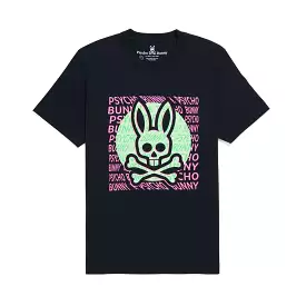 Mens Psycho Bunny Bengal Graphic Tee (Navy)