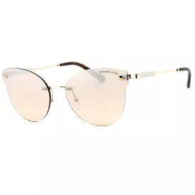 Michael Kors 0MK1130B Sunglasses Light Gold/Khaki Gradient Silver Flash Mirror Women's