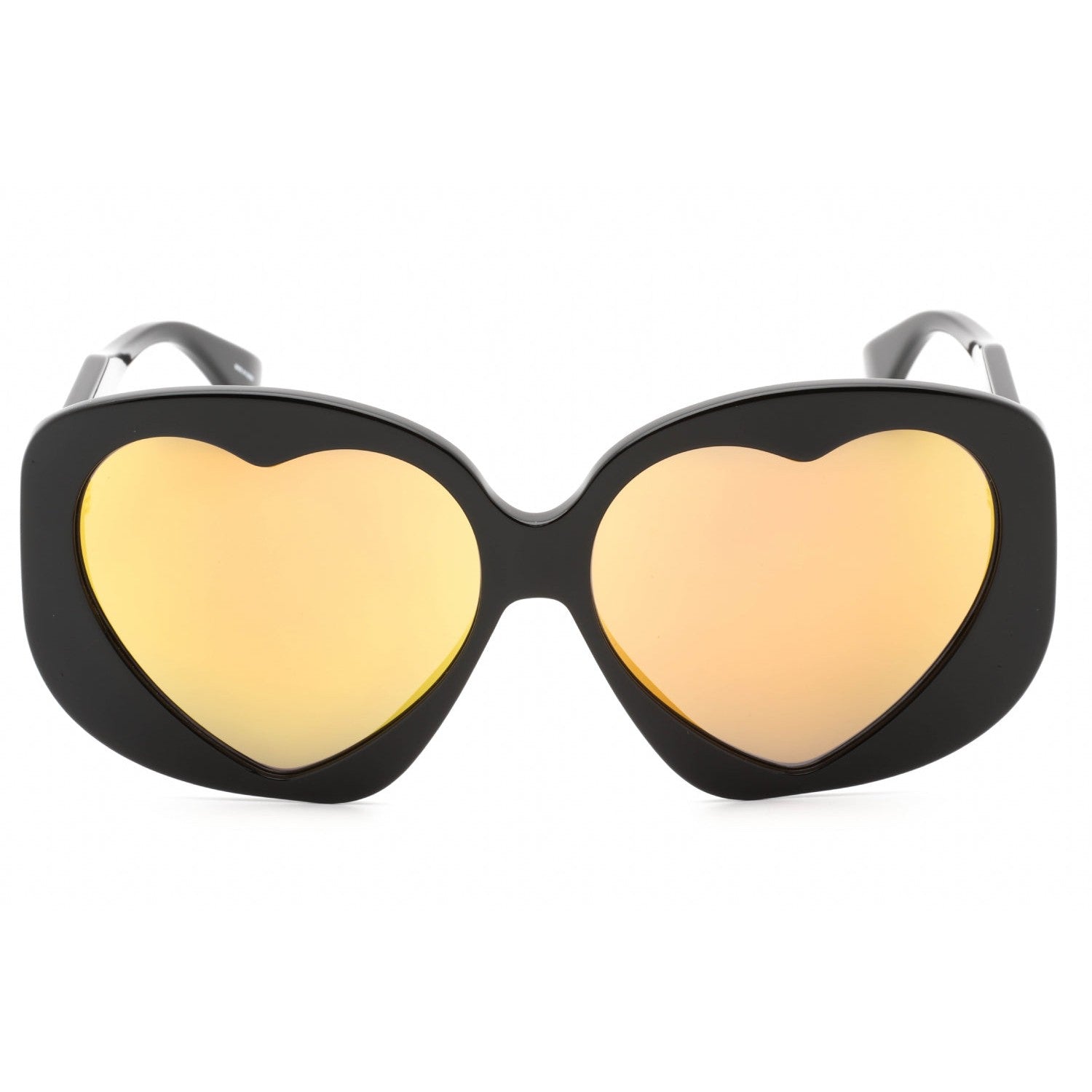 Moschino MOS152/S Sunglasses BLACK / BROWN ML YELLOW Women's