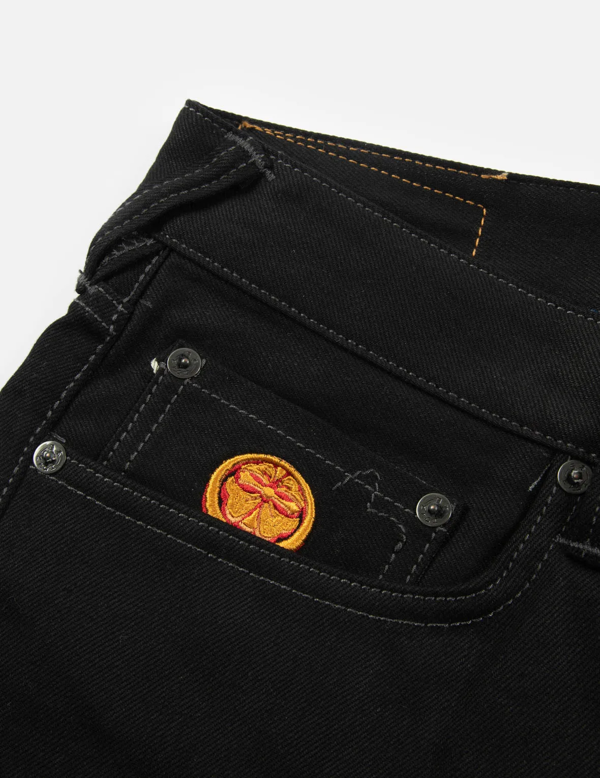 Multi-logo Embroidery Slim-Fit Jeans #2010