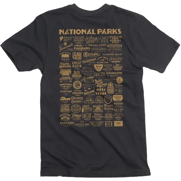 National Park Type Tee - Deep Navy