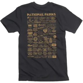 National Park Type Tee - Deep Navy