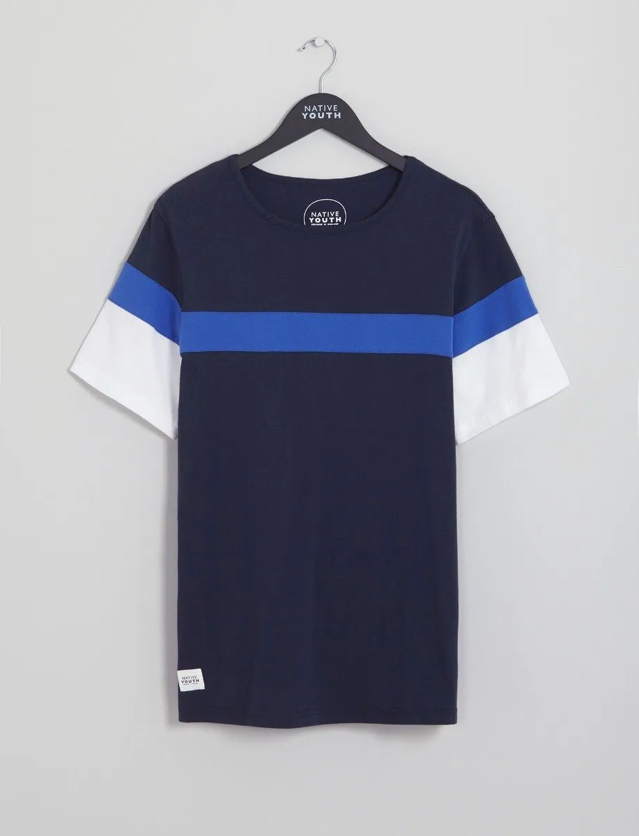 Navy Chesil Cut & Sew Tee