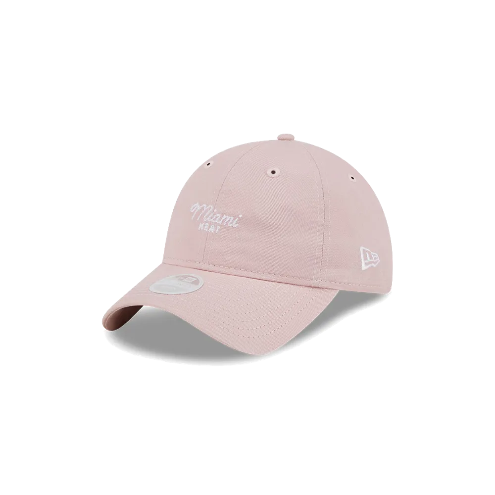 New Era Miami HEAT Pink Script Women's Hat