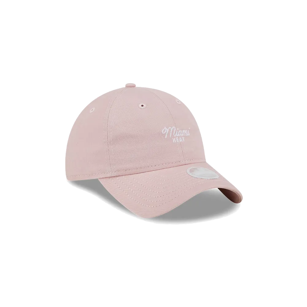 New Era Miami HEAT Pink Script Women's Hat