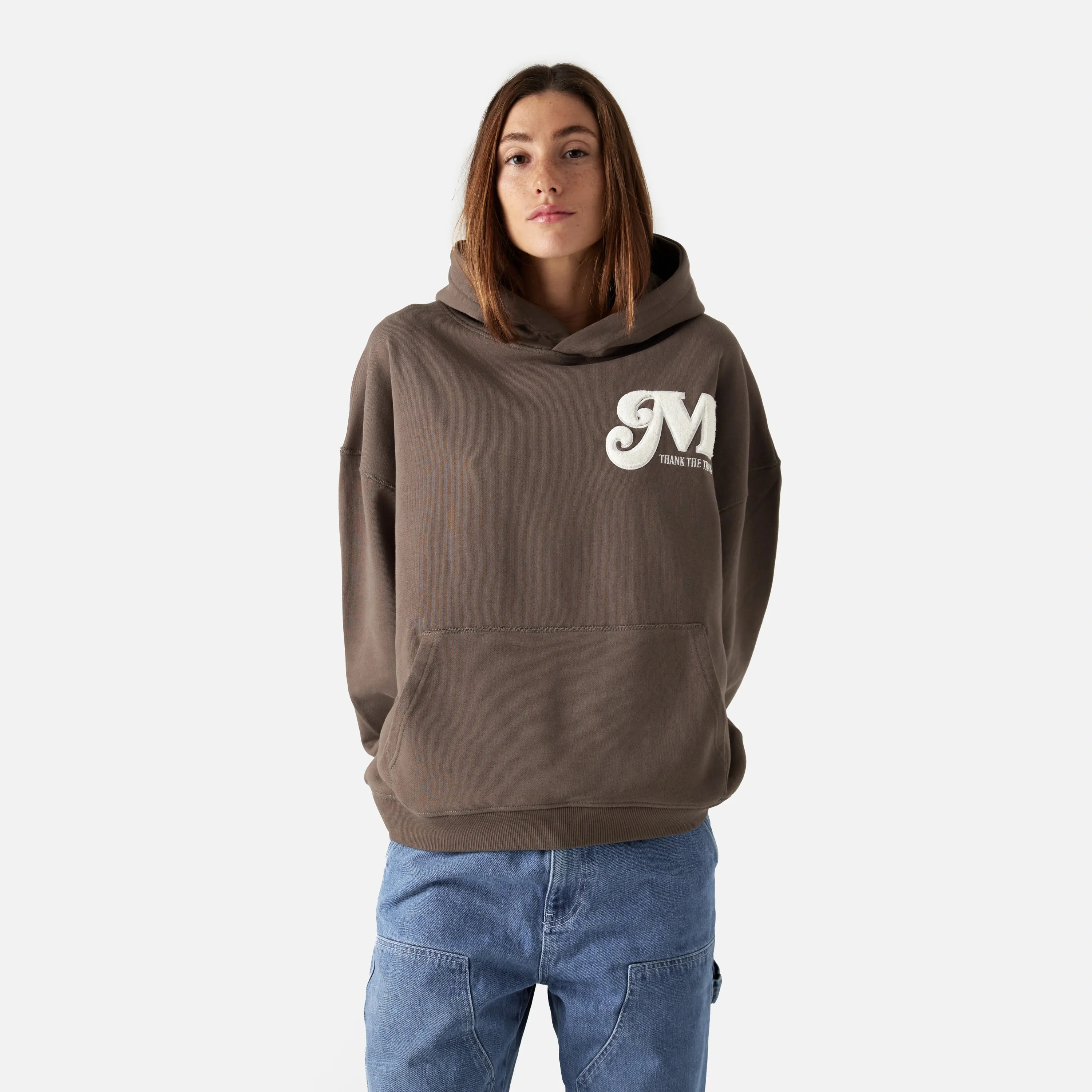 Nexus Muddy Brown Oversized Hoodie