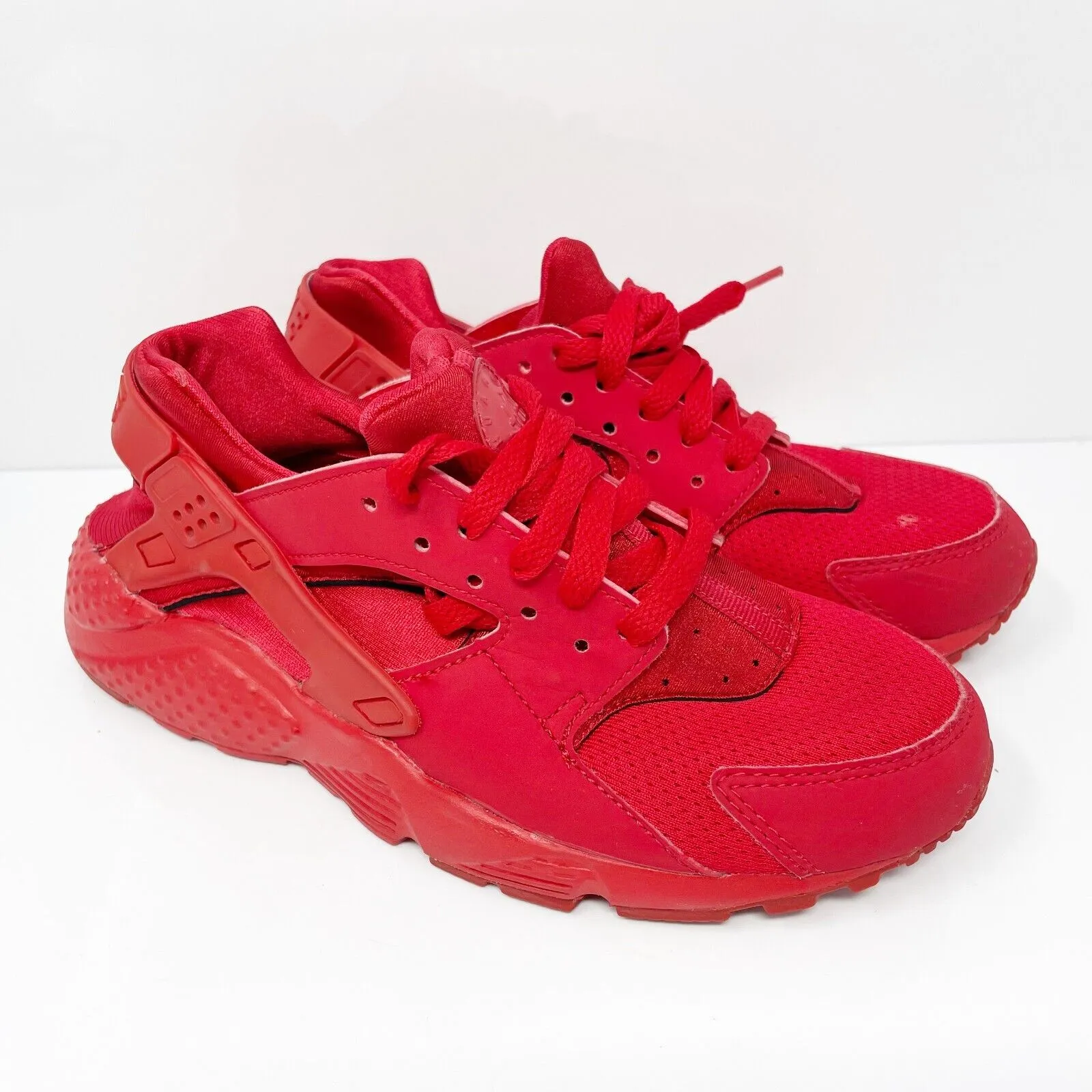 Nike Boys Air Huarache Run 654275-600 Red Casual Shoes Sneakers Size 5Y