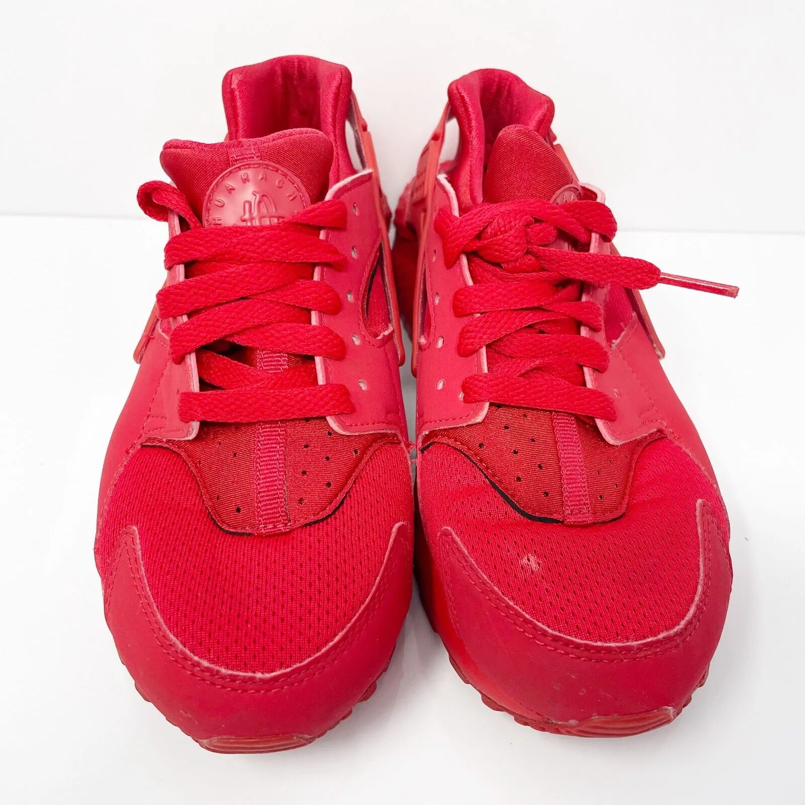 Nike Boys Air Huarache Run 654275-600 Red Casual Shoes Sneakers Size 5Y